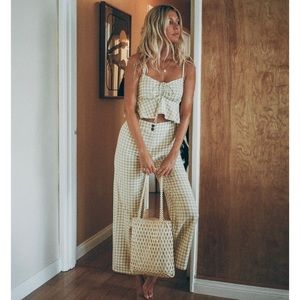 Salty Blonde x Billabong Tidal Cropped Tank Top + Point Break Pants